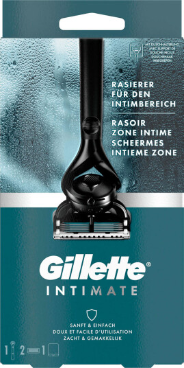 Gillette Intimate Razor 2 barberblader + holder