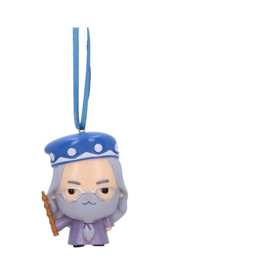 Harry Potter Dumbledore Juletrepynt 8 cm Håndmalt Figurer Grå - Nemesis Now