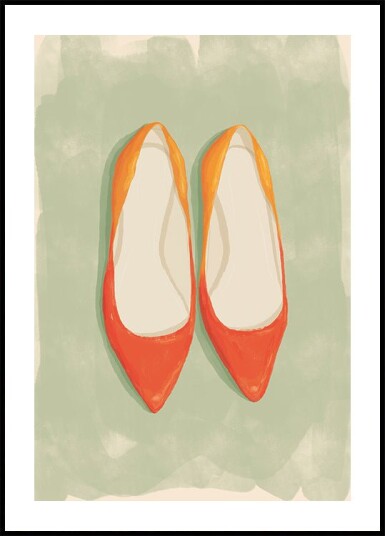 Red Ballet Flats Plakat Plakat / 100x150cm Red Ballet Flats Plakat Plakat / 100x150cm