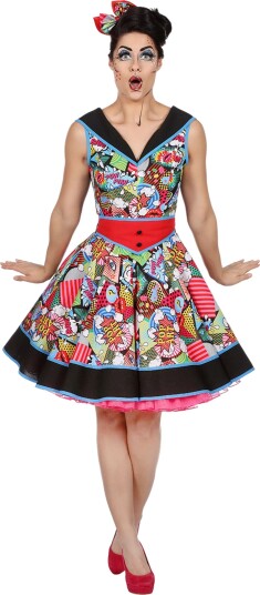 Wilbers & Wilbers Pop-Art Kjole Kostyme 52 004354-V-052