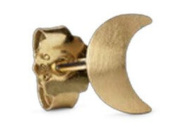 Jane Kønig Big Half Moon Øredobbe Single 18 kt. Gullforgylt sølv JKSHMSF18-G - Dame - 925 sterling silver