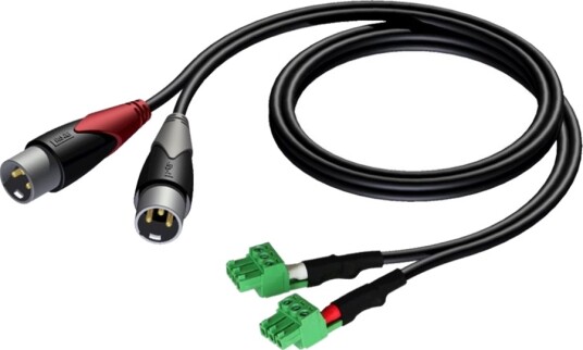 Audac Cla834 - Lydkabel - Xlr3 Hann Til 3-Pins Terminalblokk - 1 M - Skjermet Audac Cla834 - Lydkabel - Xlr3 Hann Til 3-Pins Terminalblokk - 1 M - Skjermet