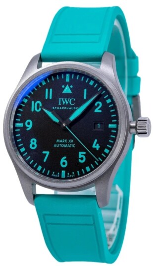 IWC Herreklokke IW328210 Pilots Sort/Gummi Ø40 mm