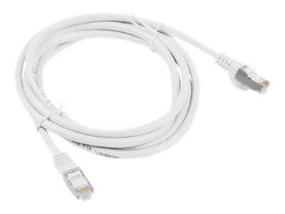 Lanberg Koblingskabel Rj-45 Hann Til Rj-45 Hann 1 M Foliebelagt Uskjermet Tvinnet Kabelpar F/Utp Cat 6 Flertrådet Formstøpt Uten Hindringer Ral 9010 Hvit