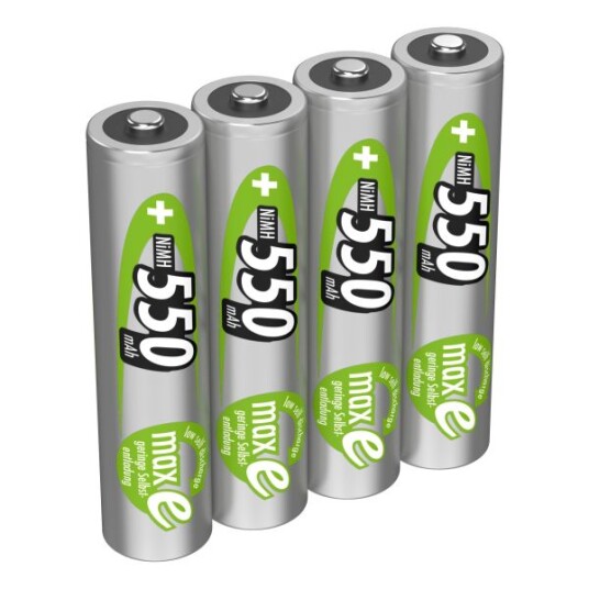 Ansmann 4-pakning oppladbare NiMH AAA batterier 550 mAh Ansmann 4-pakning oppladbare NiMH AAA batterier 550 mAh