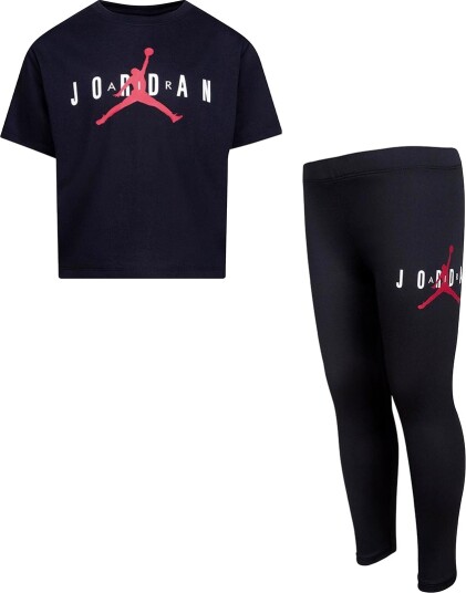 Jordan Sett T skjorte/Leggings Bærekraftig Svart Jordan 3 4 år 98 104 T skjorte