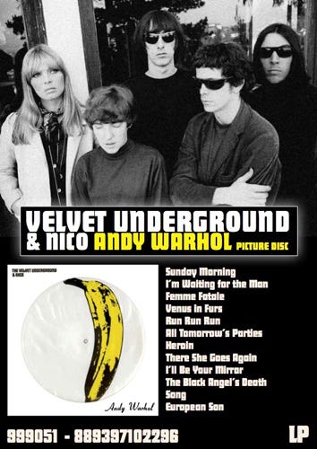 The Velvet Underground The Velvet Underground & Nico Andy Warhol Picture Disc LP/Vinyl The Velvet Underground The Velvet Underground & Nico Andy Warhol Picture Disc LP/Vinyl