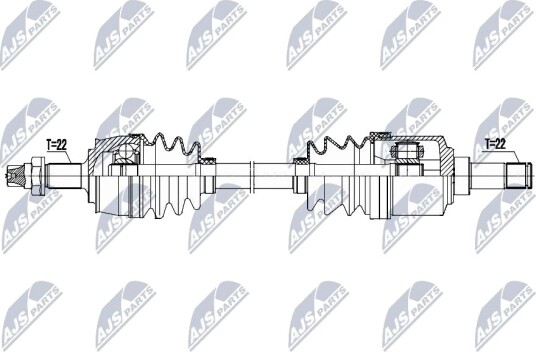 Drivaksel NTY NPW-FT-105