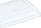 Plastlåg L229xb165xh29mm Rpet Klar Til Salatskåle 230X160 Mm Bagasse,300 Stk/Krt