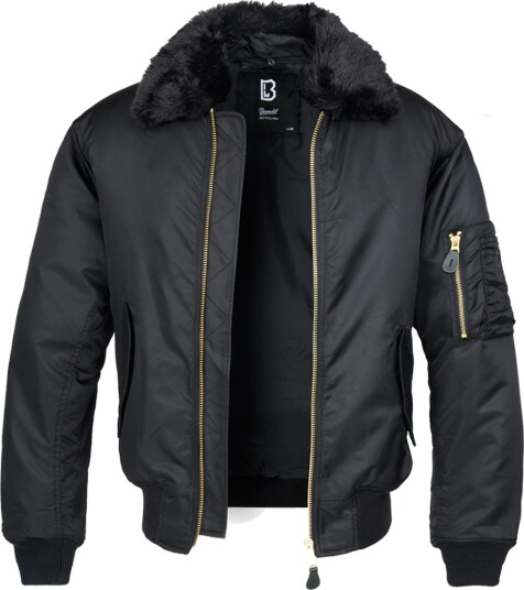 Brandit MA2 Bomberjacka med pälskrage Beige