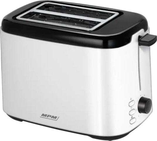 MPM MTO-07 Brødrister 800W, 2 skiver, Hvit