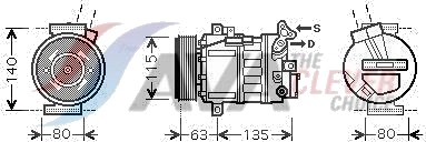 AC kompressor AVA Clever Choice RTAK486