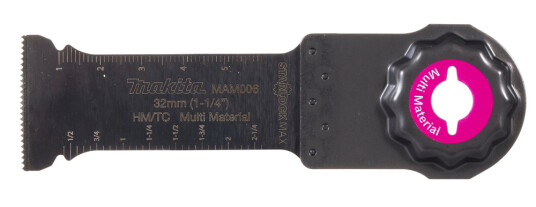 Makita Dykksagblad 32 Mm Starlock Max, 20 Tpi, Tc / Hm, Mam006, Gips, Metall Makita Dykksagblad 32 Mm Starlock Max, 20 Tpi, Tc / Hm, Mam006, Gips, Metall