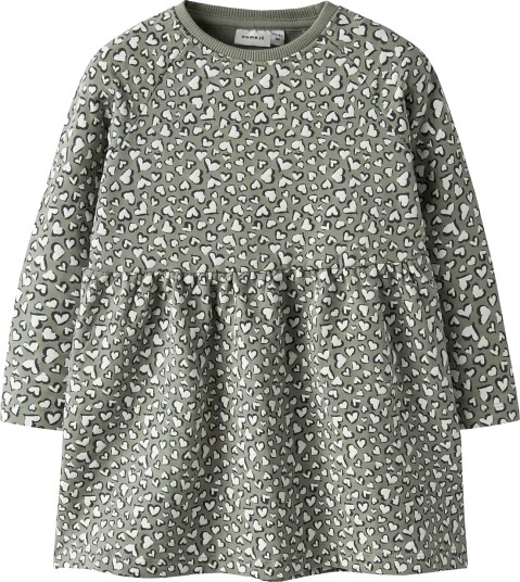 Name It Nmfbearta Ls Sweat Dress Unb Khaki green 116
