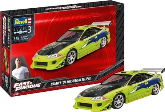 Revell 1:25 Fast & Furious 1995 Mitsubishi Eclipse Modellbil
