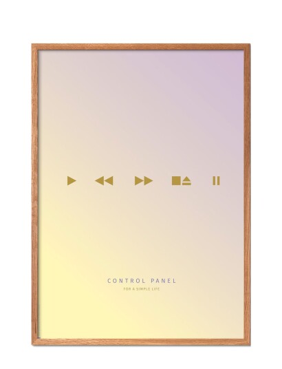 Poster & Frame Simple-Living-Control-Panel-Yellow - Multi/patterned - 50X70CM Poster & Frame Simple-Living-Control-Panel-Yellow - Multi/patterned - 50X70CM