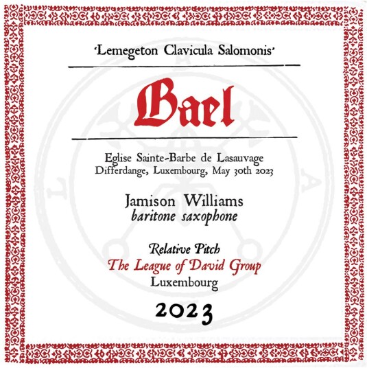 Jamison Williams  Lesser Key Of Solomonbael  CD