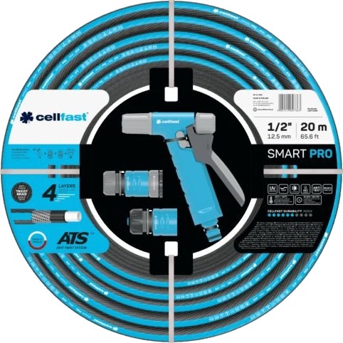 Cellfast Vanningsett 20 M Smart Pro Ats 3/4" Ø19 Mm 25 Bar 20/+60°C