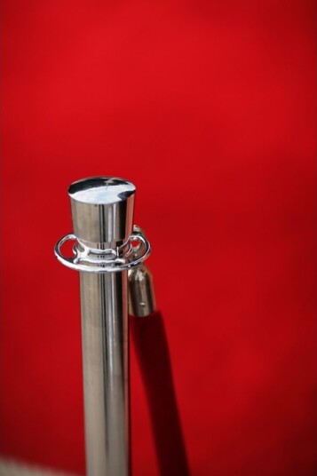 Securit® Budget Sperresett 2 Stolper Med Base/Fot Og 1 Rødt Tau Rustfritt Stål Securit® Budget Sperresett 2 Stolper Med Base/Fot Og 1 Rødt Tau Rustfritt Stål