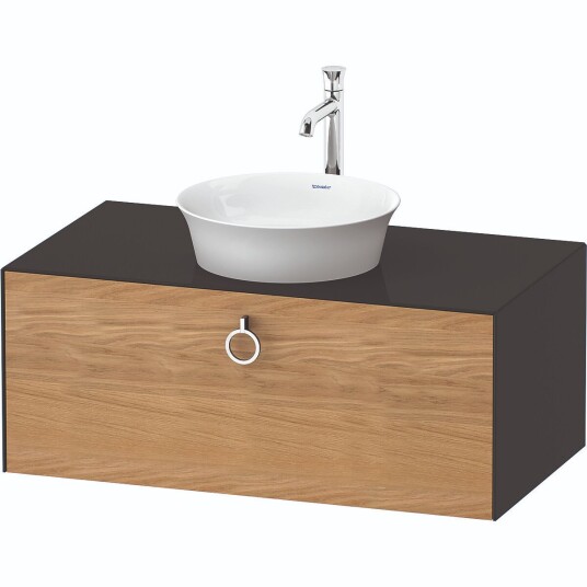 Duravit White Tulip Servantskap 1 skuff 100x55x40,8 cm Eik/Grafitt Høyglans
