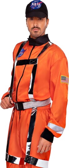 Leg Avenue Orange Astronaut Herrekostyme M