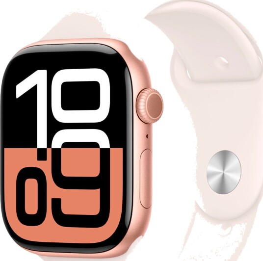 Apple Watch S10 46mm GPS (Rose Gold Alu/Light Blush Sport Band) S/M