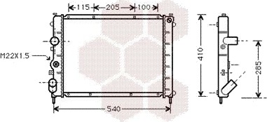 VAN WEZEL 43002231 Radiator motorkjøling VAN WEZEL 43002231 Radiator motorkjøling