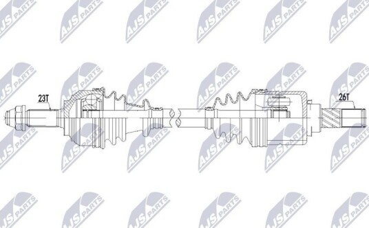 Drivaksel NTY NPW-NS-199