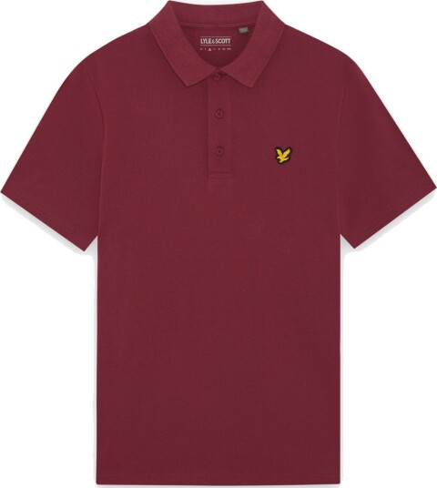 Lyle & Scott Golf Core Polo Rød Golf pologenser herre Plum XX Large