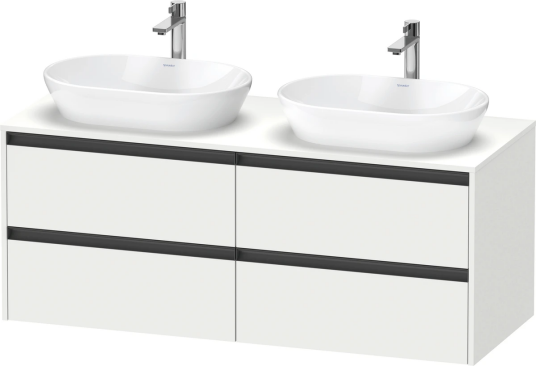 Duravit Ketho.2 Servantskap 4 Skuffer 1400x550 mm Dobbel Hvit Matt