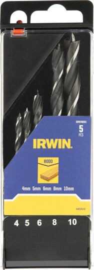 Trebor Irwin Wiertela 3-4-5-6-7-8-9-10 Mm Sett M. Sentreringsspiss I Kasse (8 Deler)