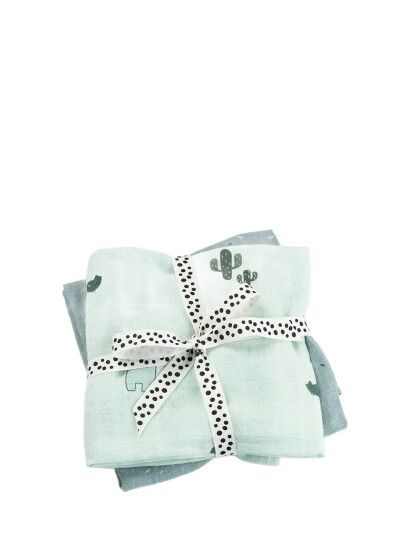 Done By Deer Burp Cloth 2-Pack Lalee Blue Blue