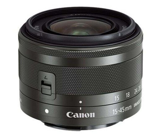 Canon EF-M 15-45mm f/3.5-6.3 IS STM Zoom-linse for EOS-kameraer Canon EF-M 15-45mm f/3.5-6.3 IS STM Zoom-linse for EOS-kameraer