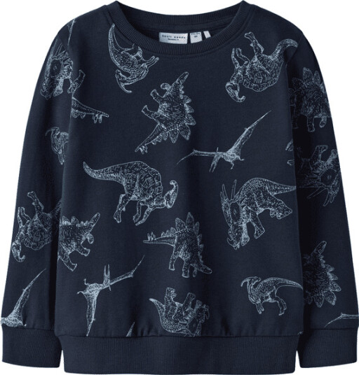 Name It Nmmvaron collegegenser til småbarn - Navy, størrelse 92