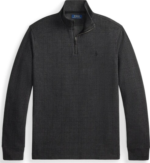Polo Ralph Lauren Plaid Estate Rib Quarter Zip Pullover EDGEWOOD GLEN WND XXL