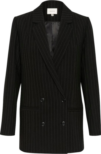 Gestuz Joellegz Pinstripe Blazer Noos - Black - 36 Gestuz Joellegz Pinstripe Blazer Noos - Black - 36