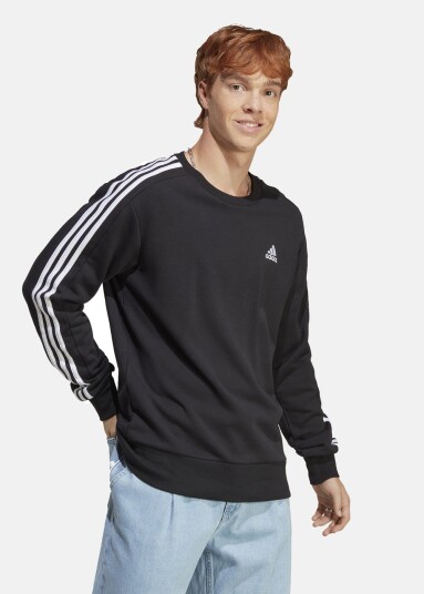 Adidas M 3s Ft Swt Black Xs Sweatshirts Adidas M 3s Ft Swt Black Xs Sweatshirts