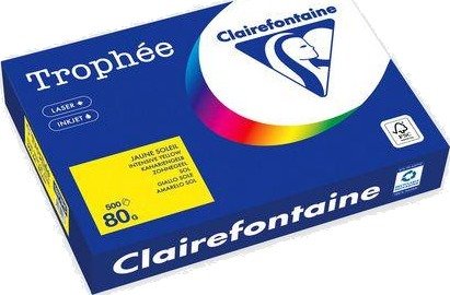 CLAIREFONTAINE Kopipapir TROPHEE A4 80g sennepgul (500)