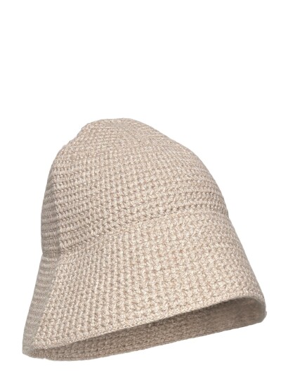 Filippa K Crochet Hat Beige 