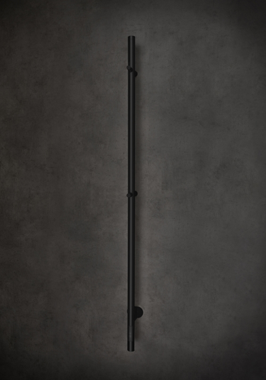 Hafa Grace håndkletørker 1405x75 mm, Sort Matt