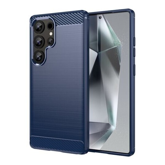 Hurtel Karbondeksel for Samsung Galaxy S25 Ultra Blå