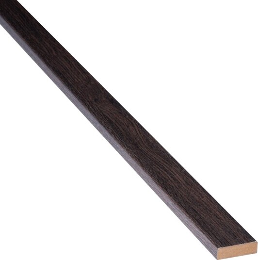 Lind Gulvlist Folie Mørk Brun Tre 12x40x2390 mm