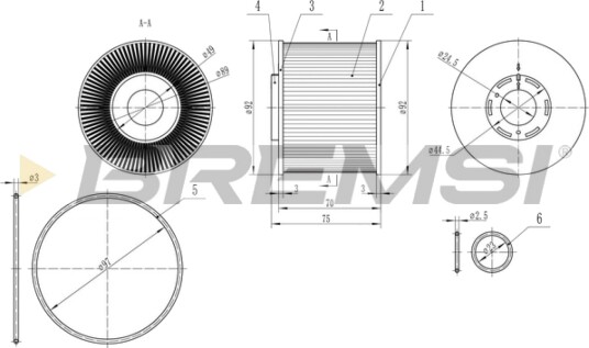Drivstoffilter BREMSI FE0343