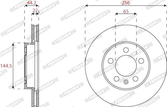 FERODO DDF2663C Bremseskive