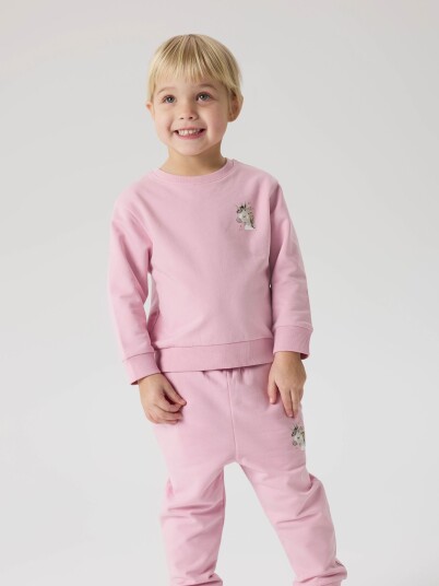 Name It Divina Long Sleeve Sweat Brushed Rosa 98