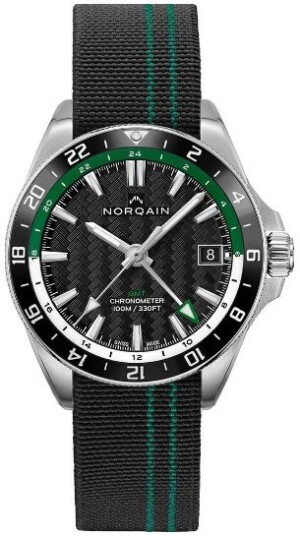 Norqain Herreklokke NN1100SC1CG/BE111/15BEF Adventure Sort/Gummi Ø41