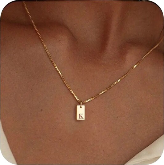 Céleste Necklace Letter Pendant 18K Gold Céleste Necklace Letter Pendant 18K Gold
