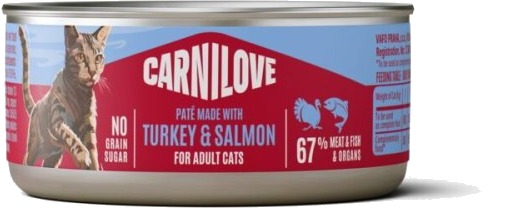 Carnilove Våtfôr Cat Turkey & Salmon Paté