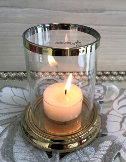 Telysholder Siv med løst glass for telys