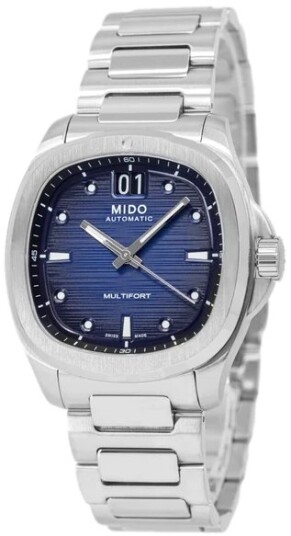 Mido Herreklokke M049.526.11.041.00 Multifort TV Big Date Blå/Stål